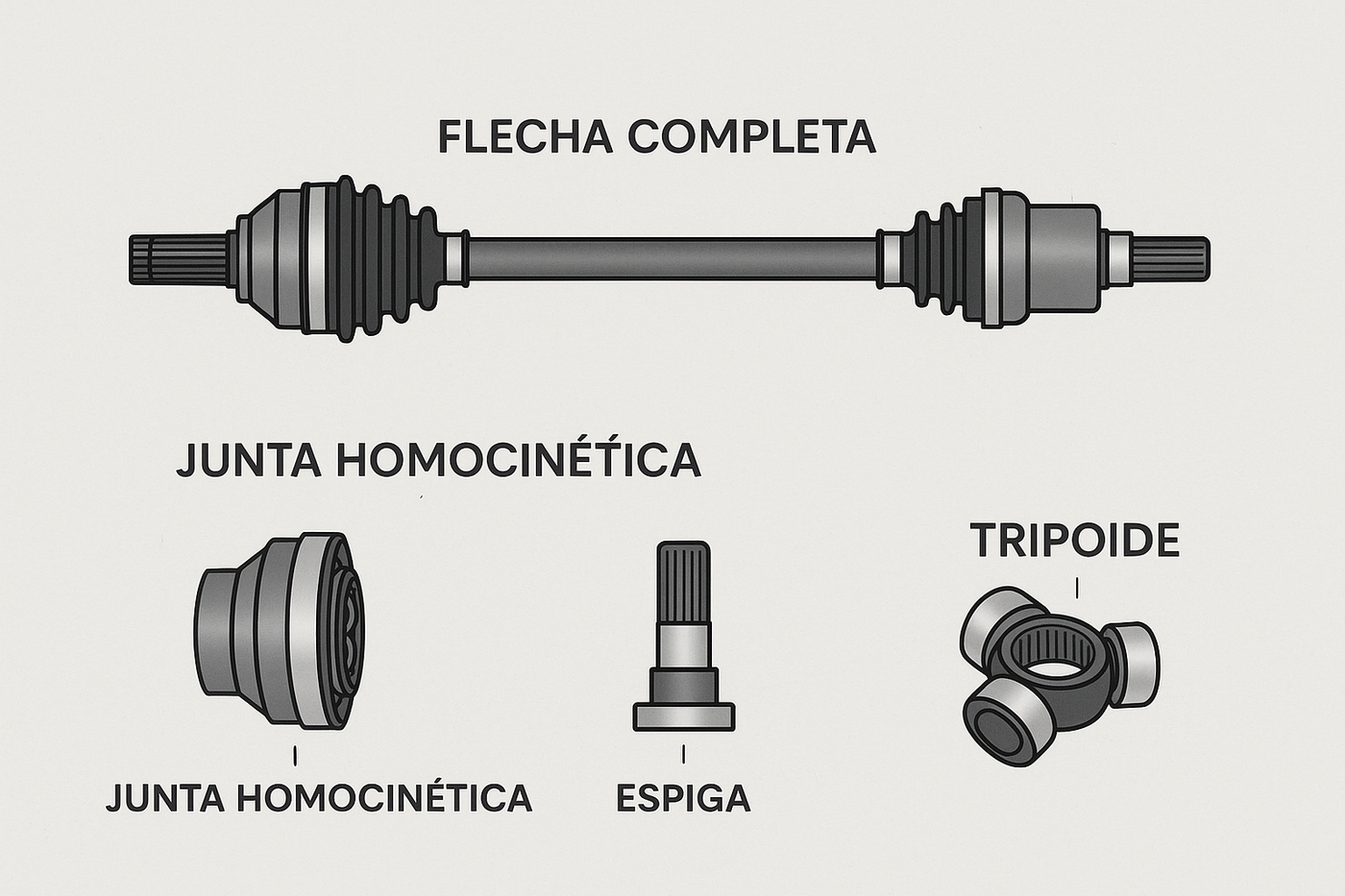 Terminología en México para Juntas Homocinéticas y Tripoides: Guía Básica