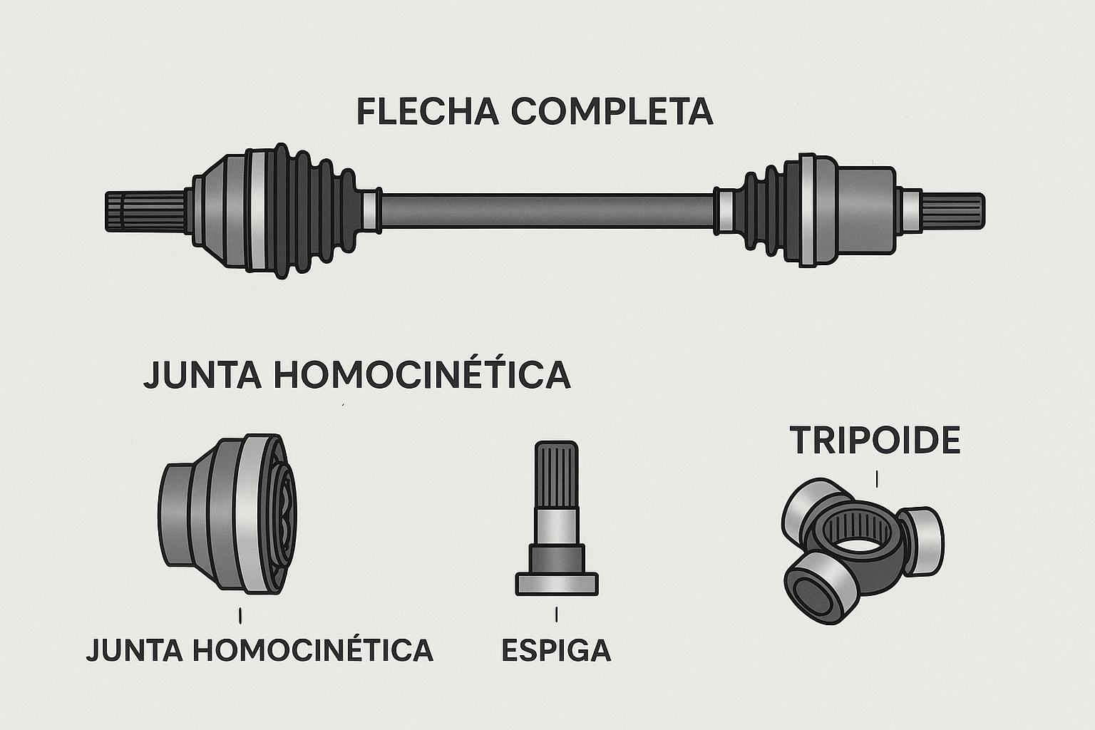 Terminología en México para Juntas Homocinéticas y Tripoides: Guía Básica