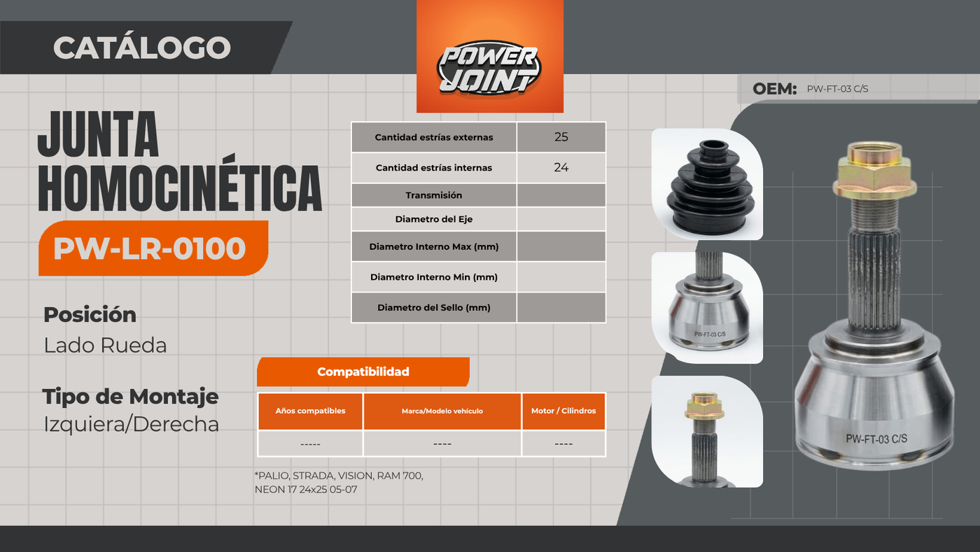POWER JOINT PW-LR-0100