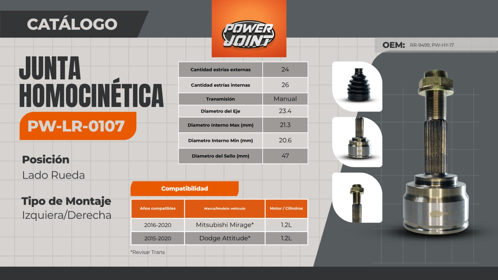 Junta Homocinética de Alta Calidad: Rendimiento, Seguridad y Compatibilidad para tu Vehículo